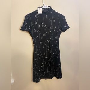 Black rose dress